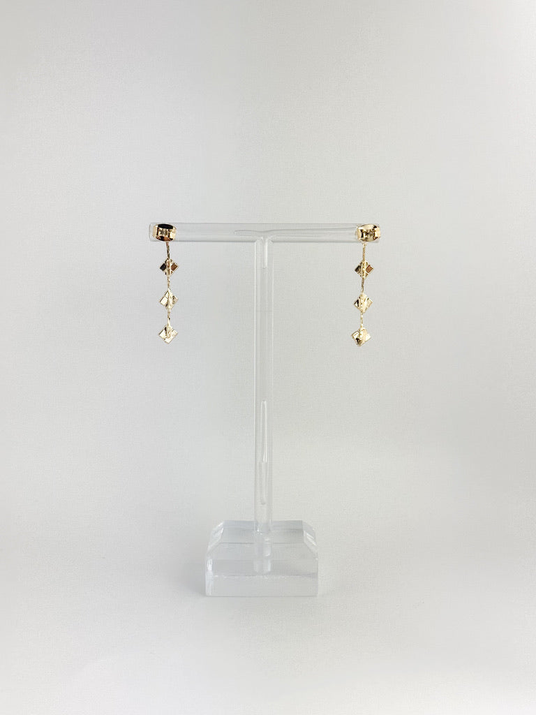 【CERIA|チェリア】4 square gold pierce