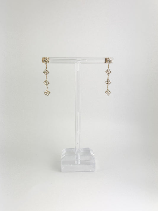 【CERIA|チェリア】4 square gold pierce