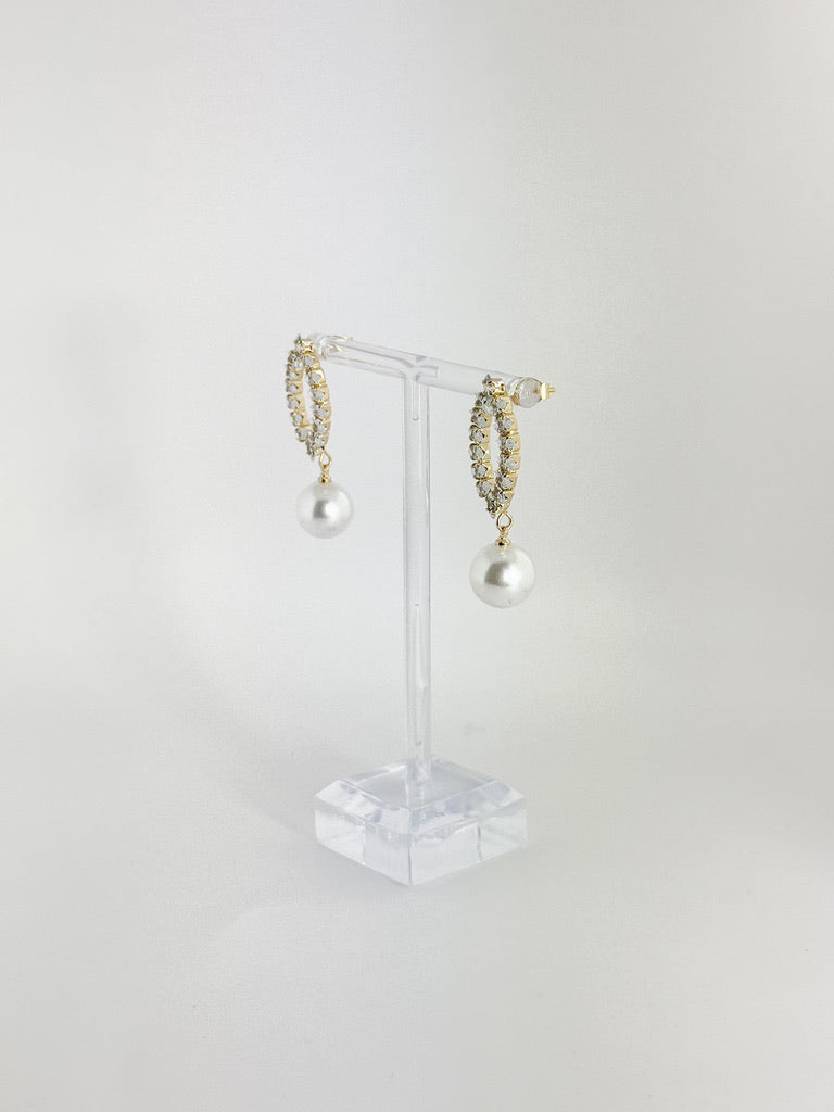 【CERIA|チェリア】Oval pearl gold pierce