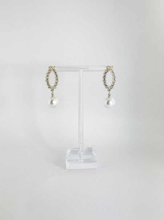 【CERIA|チェリア】Oval pearl gold pierce