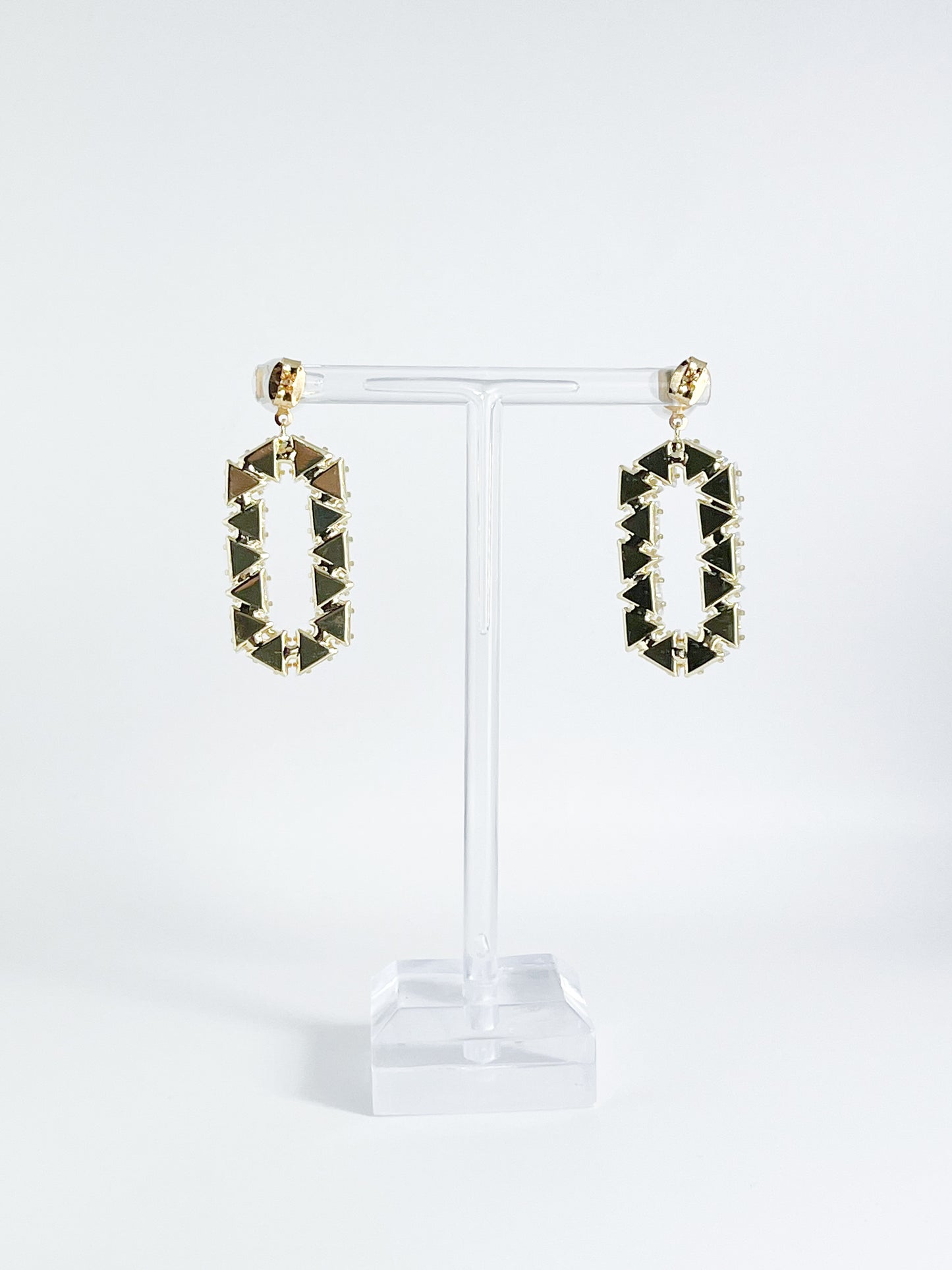 【CERIA|チェリア】Geometric frame gold pierce