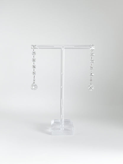 【CERIA｜チェリア】Crystal silver long pierce