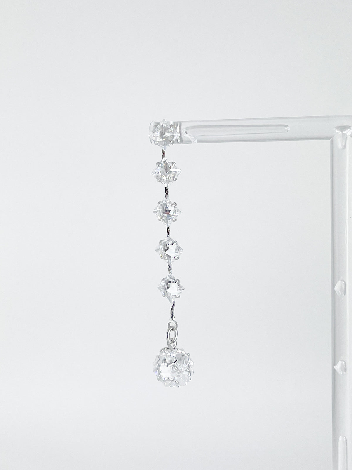 【CERIA｜チェリア】Crystal silver long pierce
