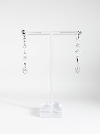 【CERIA｜チェリア】Crystal silver long pierce