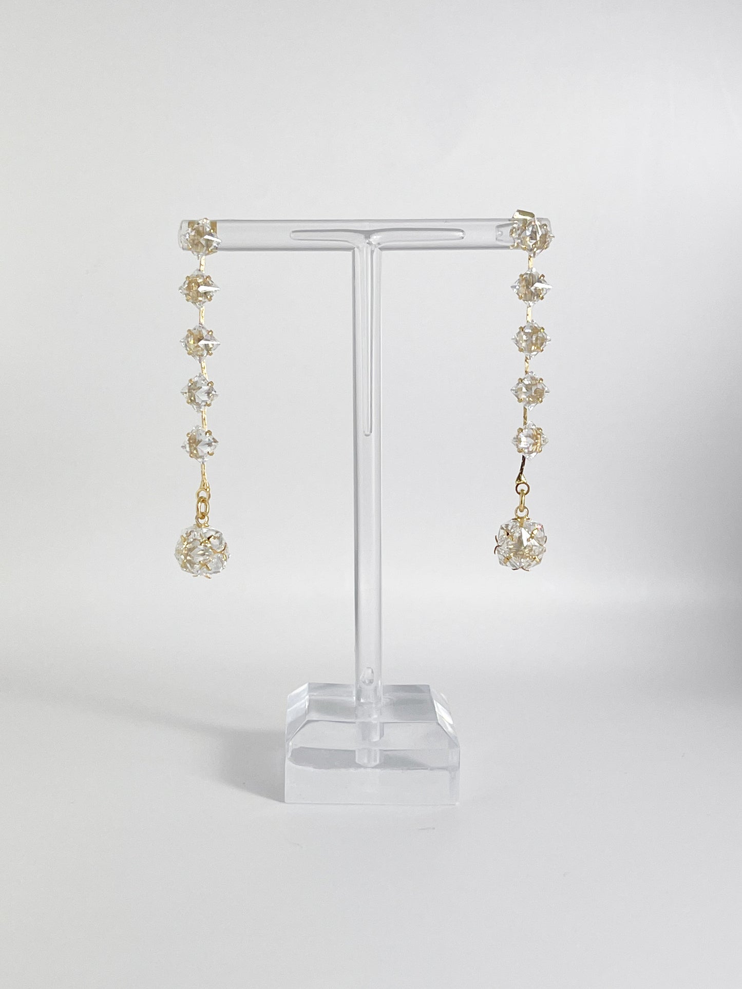 【CERIA｜チェリア】Crystal gold long pierce