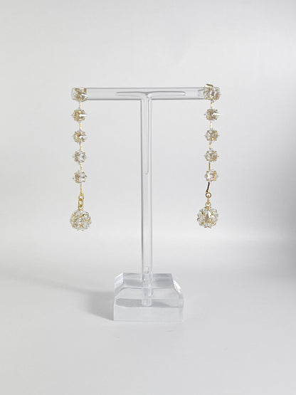 【CERIA｜チェリア】Crystal gold long pierce