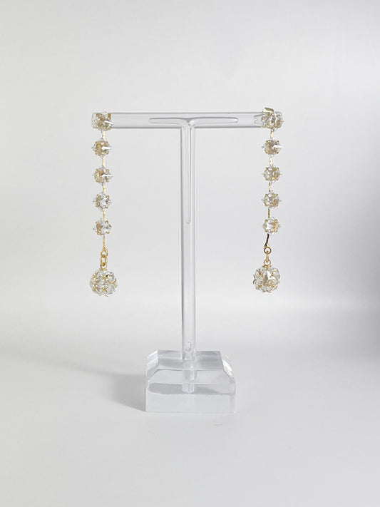【CERIA｜チェリア】Crystal gold long pierce