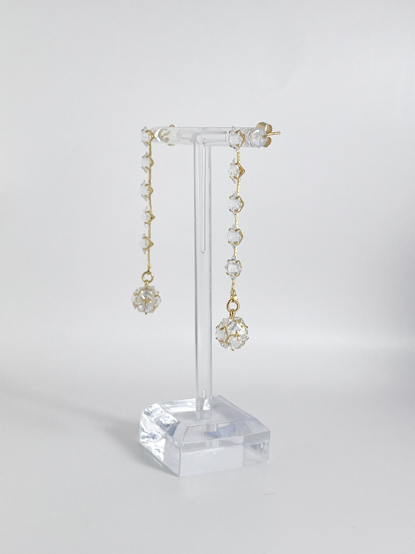 【CERIA｜チェリア】Crystal gold long pierce