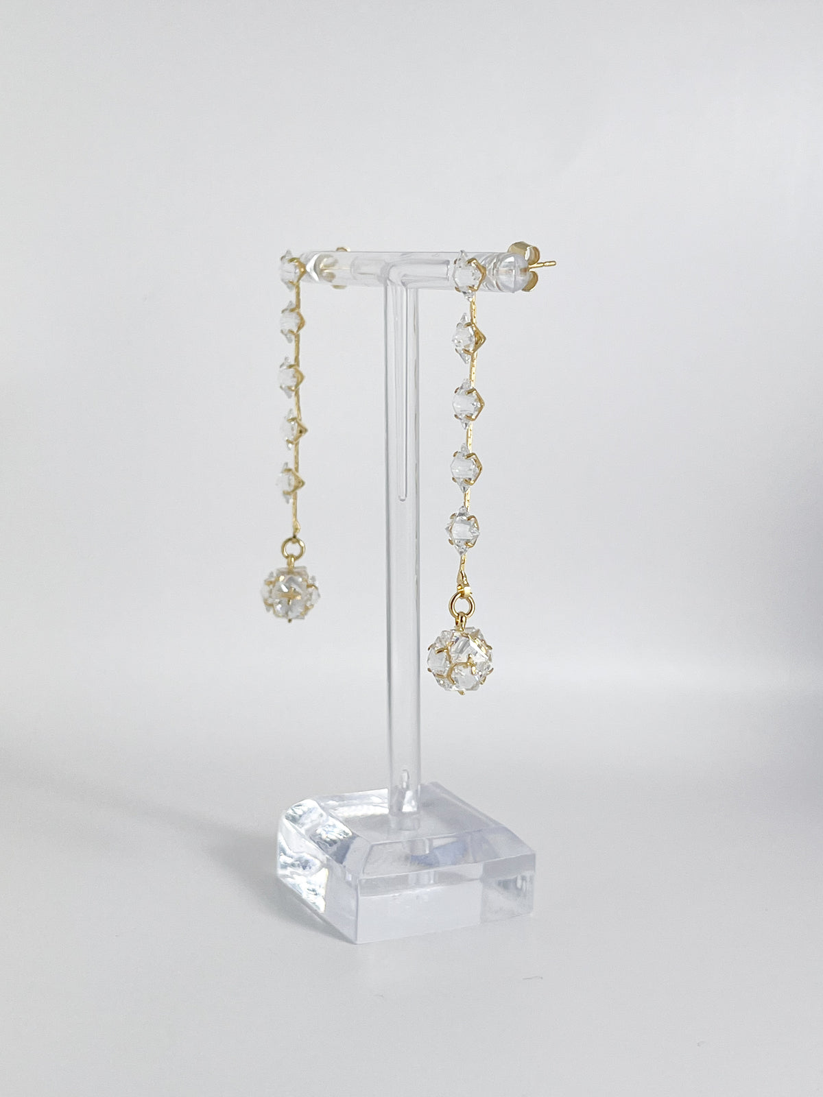 【CERIA｜チェリア】Crystal gold long pierce