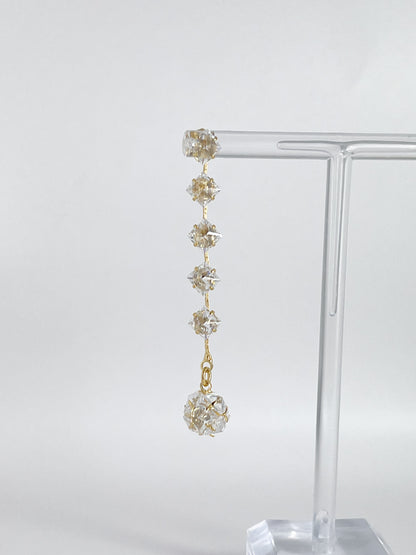 【CERIA｜チェリア】Crystal gold long pierce