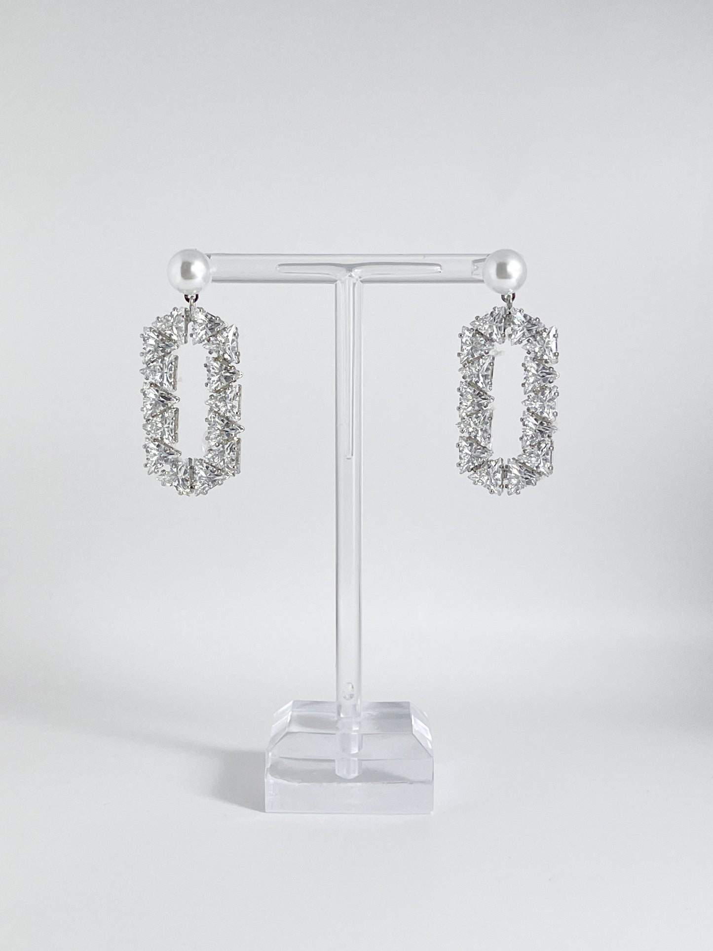 【CERIA｜チェリア】Geometric frame silver pierce