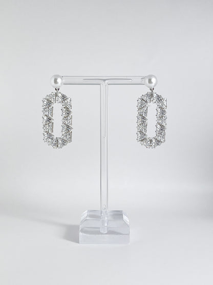 【CERIA｜チェリア】Geometric frame silver pierce