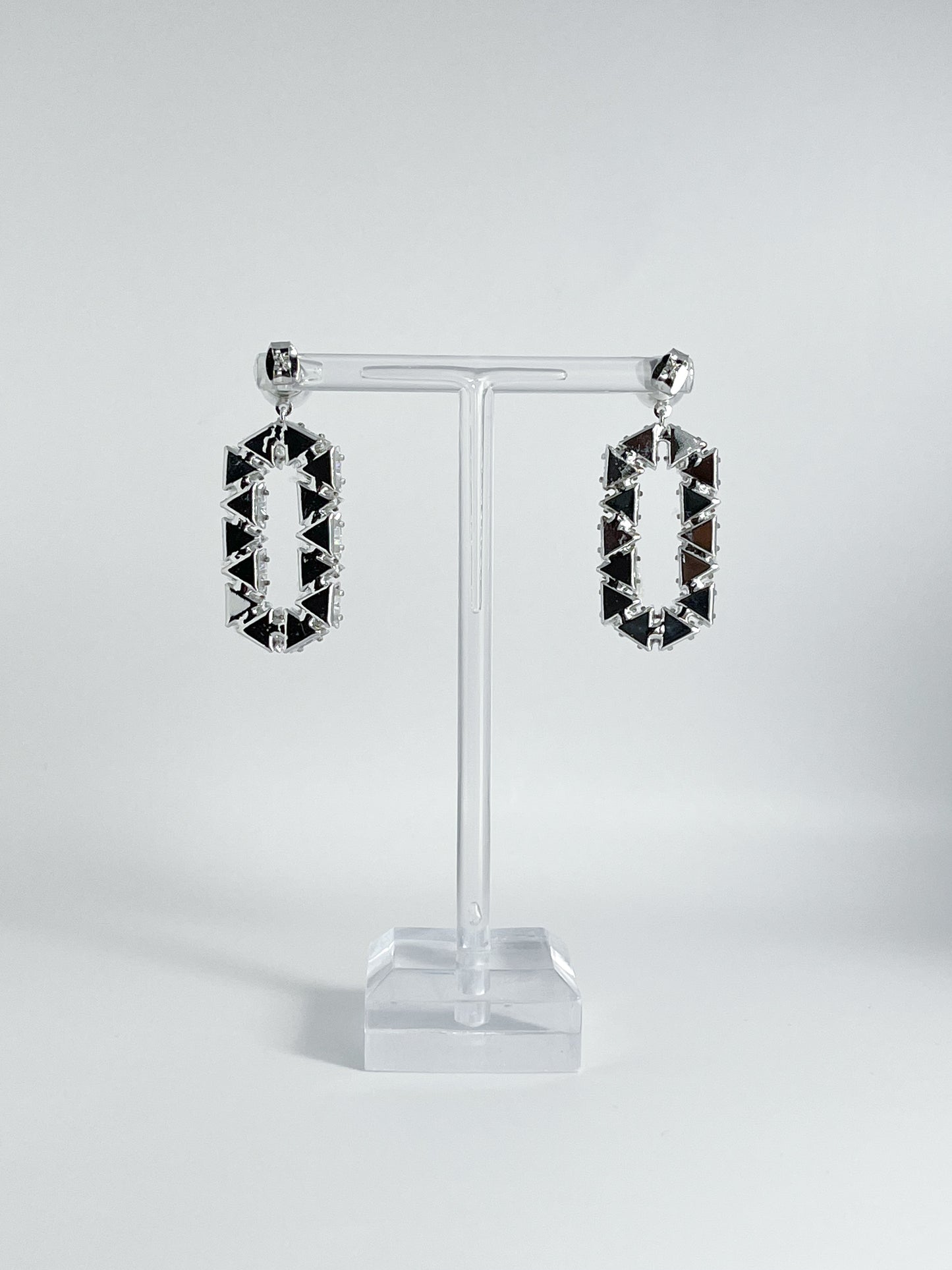 【CERIA｜チェリア】Geometric frame silver pierce