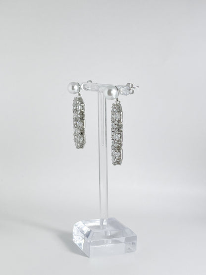 【CERIA｜チェリア】Geometric frame silver pierce