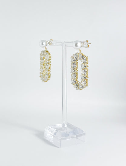 【CERIA｜チェリア】Geometric frame gold pierce