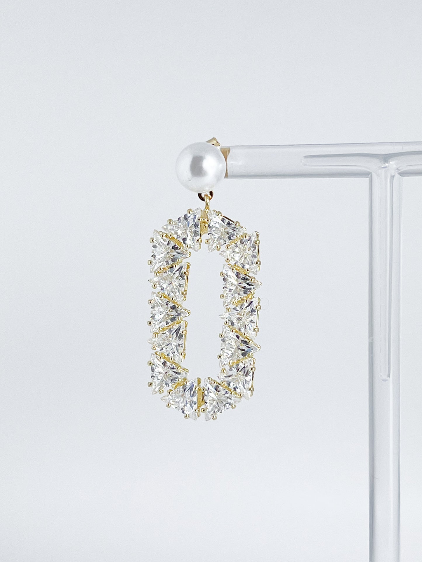 【CERIA｜チェリア】Geometric frame gold pierce