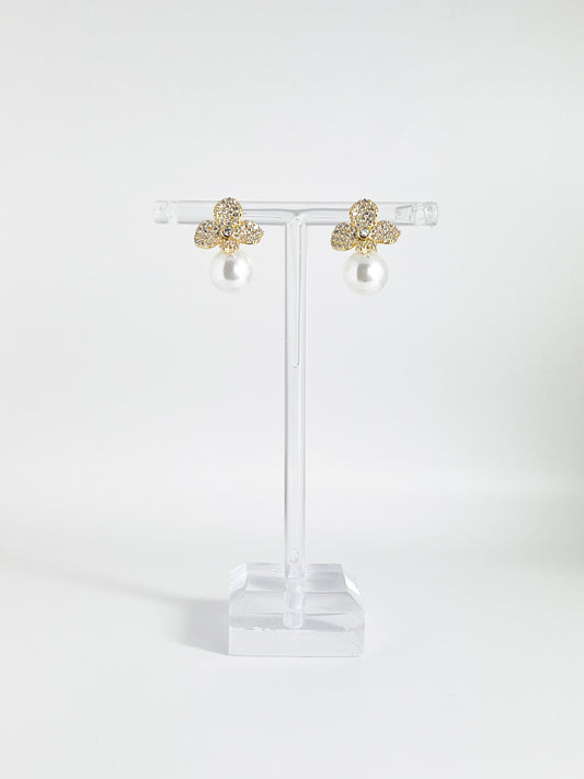 【CERIA｜チェリア】Flower pearl gold earring
