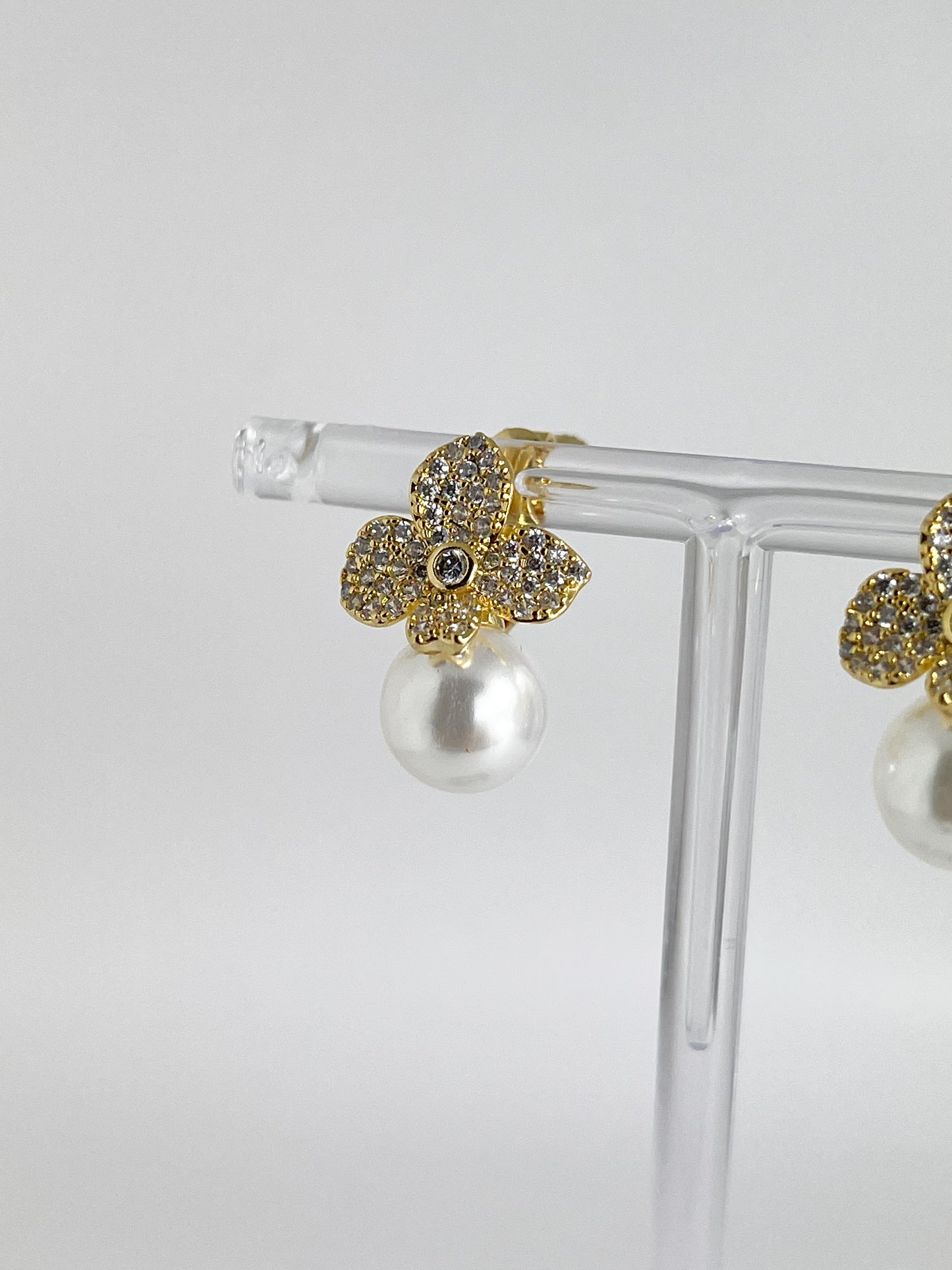 【CERIA｜チェリア】Flower pearl gold earring