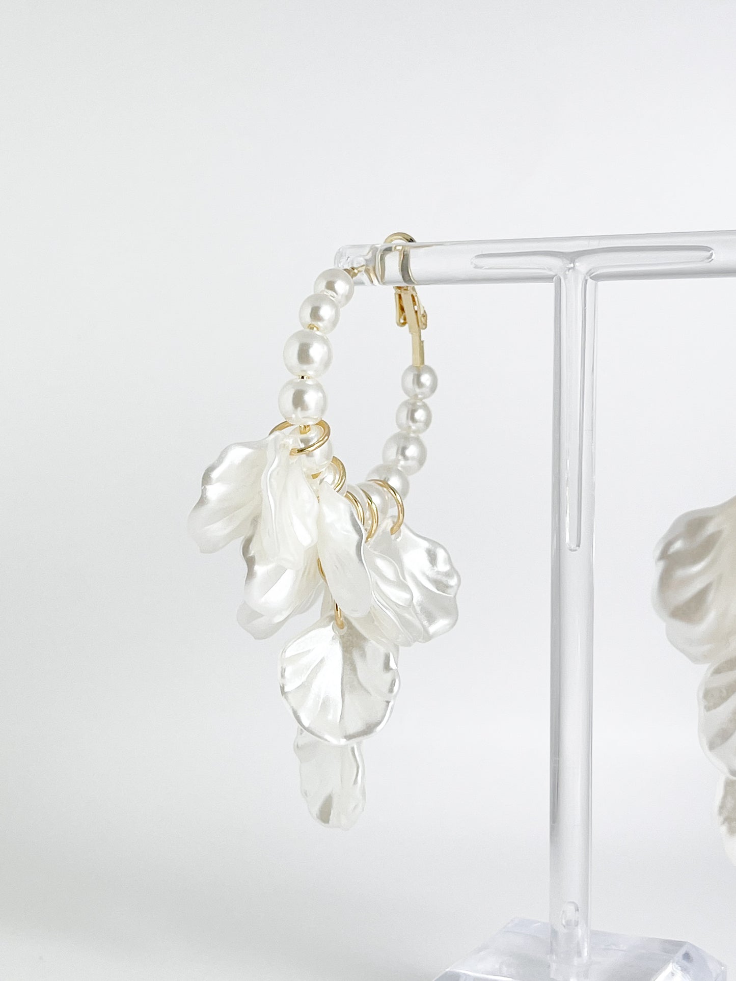 【CERIA｜チェリア】hanabira pearl gold hoop pierce